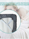 4Pcs Adjustable Elastic Bed Sheet Straps – Non-Slip Fasteners for Mattress, Sofa, Tablecloth – Universal Fit Sheet Holders & Clips - Image 3